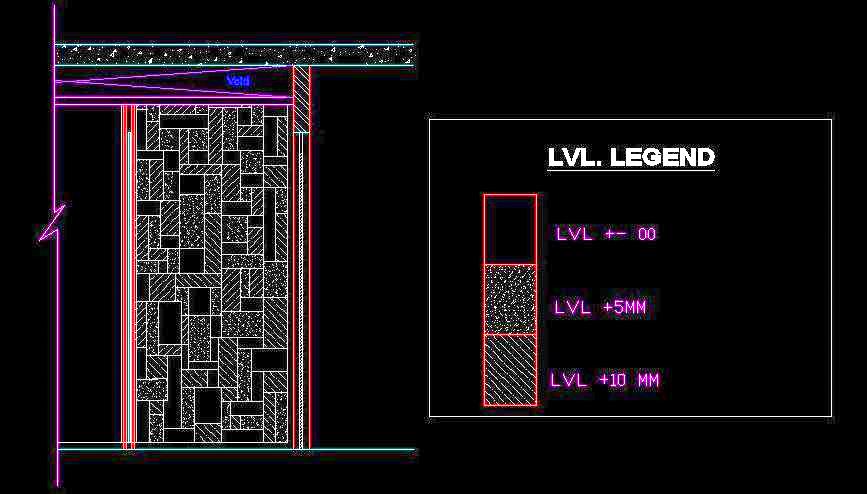 Abstract Wall Free CAD Design for Residential Spaces